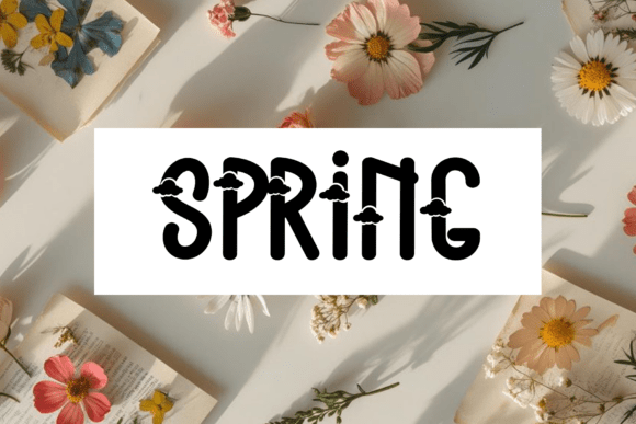 Blue Cloud Font - Preview 3