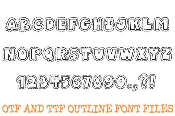 Bubble Cloud Font - Preview 1