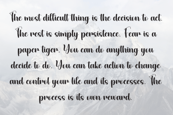 Calligraphy Font - Preview 5