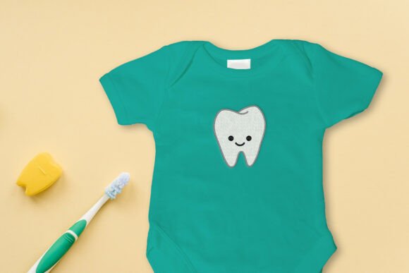Cartoon Tooth Mini Embroidery