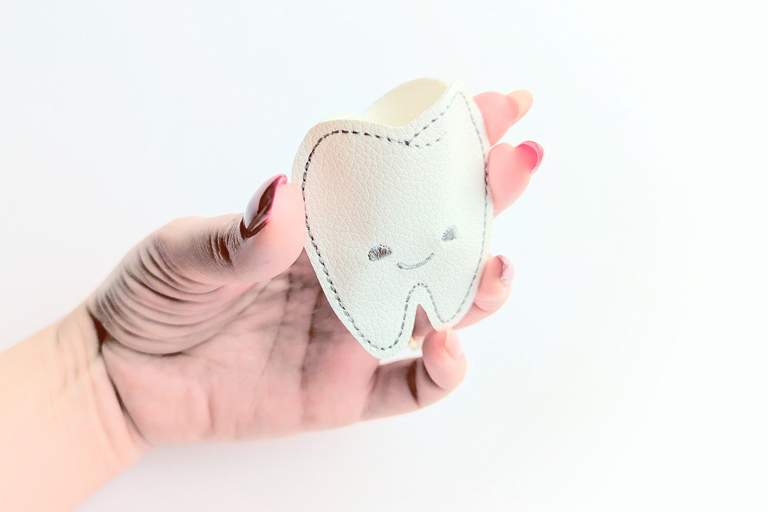 Cartoon Tooth Pocket ITH Applique