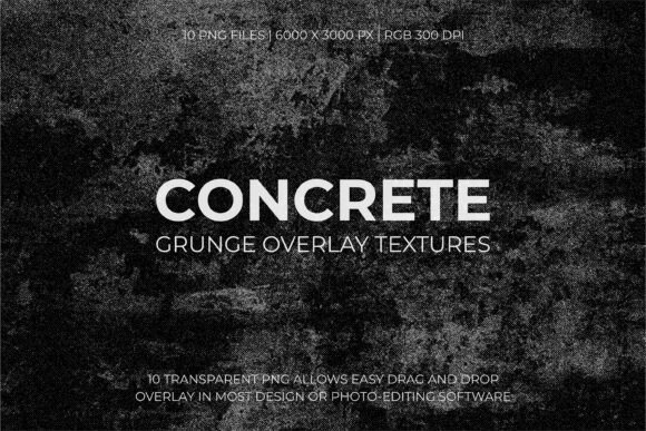 Concrete Grunge Overlay Textures