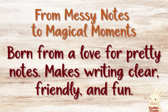 Cute Notes Font - Preview 1