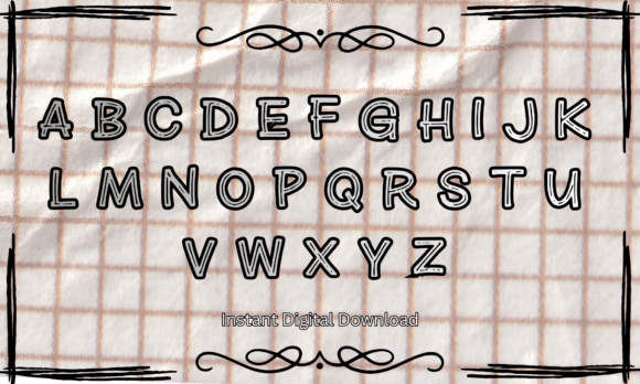 Doodle Letter Font - Preview 1