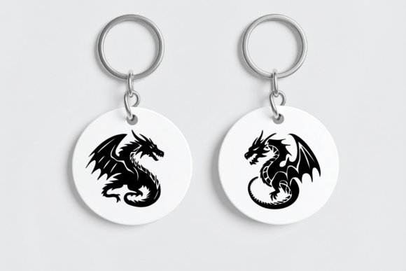 Dragon Silhouette Set Font - Preview 5