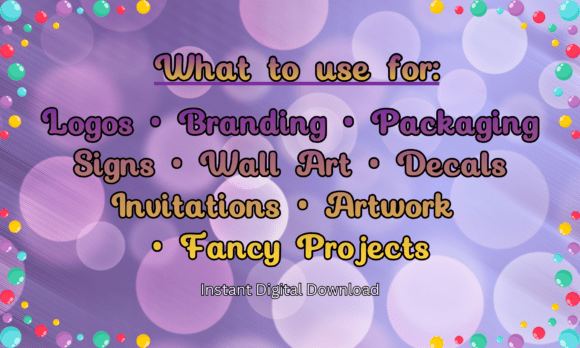 Fancy Bubble Font - Preview 4