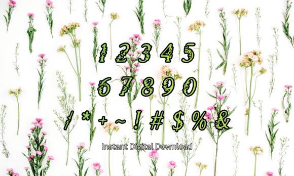 Floral Ornament Font - Preview 3