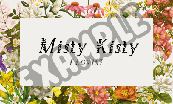 Floral Ornament Font - Preview 6