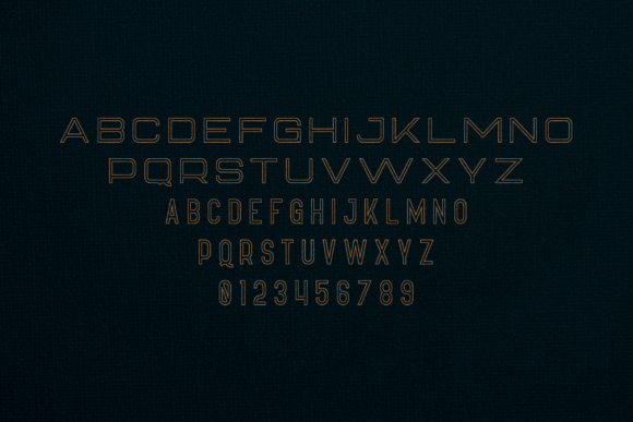 Hippo Outline Font PNG with transparent background - Preview 1