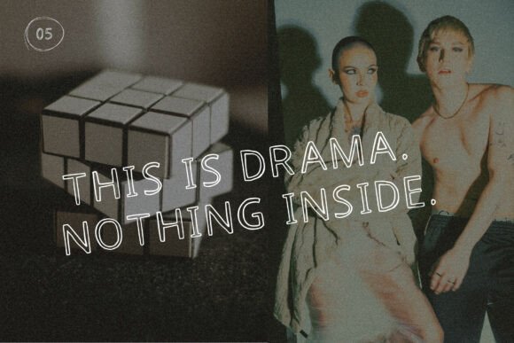 Hollow Drama Font PNG with transparent background - Preview 4
