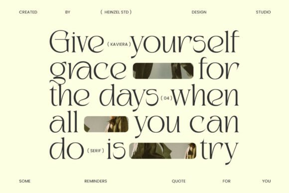 Kaviera Font PNG with transparent background - Preview 3