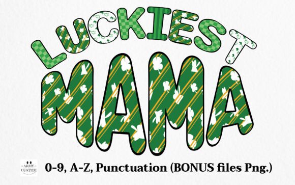 Lucky Luckiest Bundle Font PNG with transparent background - Preview 1