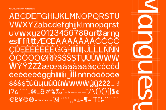 Manguesy Font PNG with transparent background - Preview 1