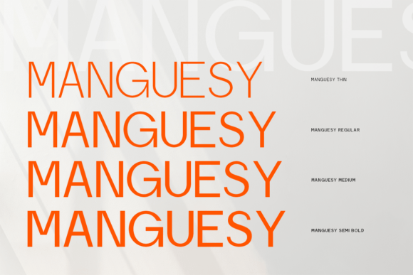 Manguesy Font PNG with transparent background - Preview 2
