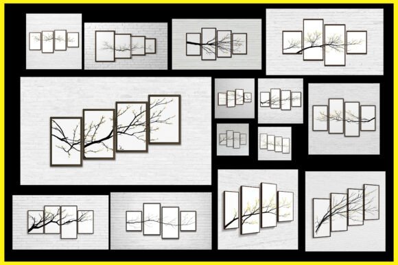 Modern Botanical Multi Panel Printable