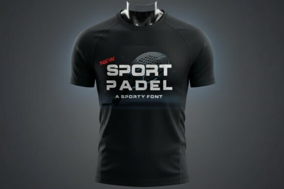 New Sport Padel Font PNG with transparent background - Preview 1