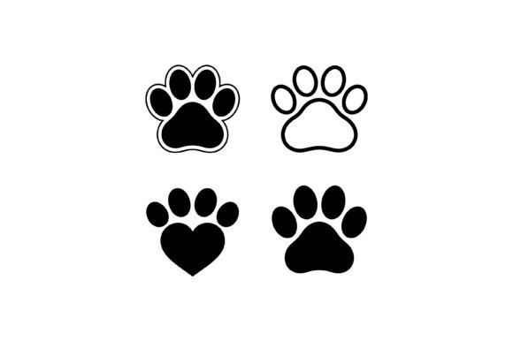 Paw Print Icon Set