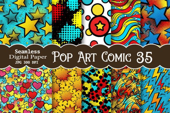 Pop Art Comic Digital Paper