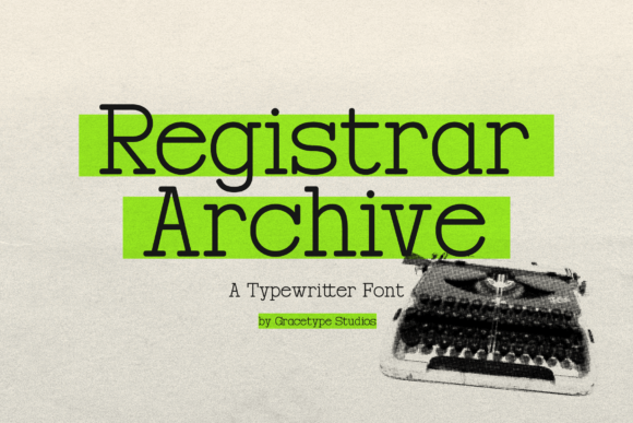 Registrar Archive Polices Mécanes Police Par Gracetypestudio