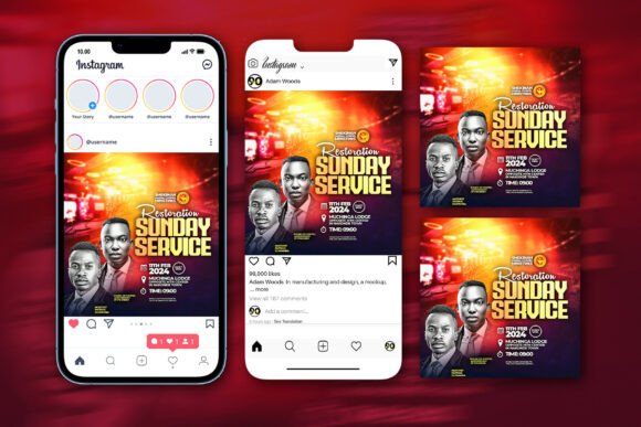 Sunday Service Psd