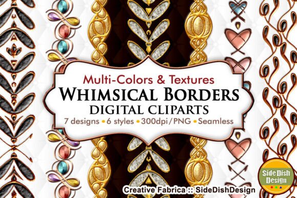 Whimsical Border Digital Clipart