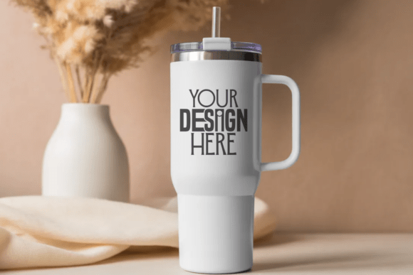 40oz Tumbler Mockup Gráfico Modelos de Produtos Por LoomCraft