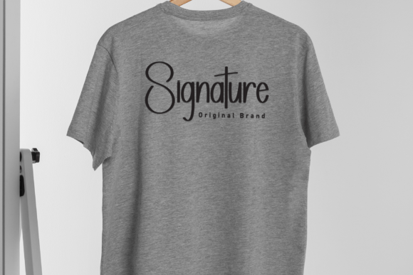 Background Signature Font - Preview 1