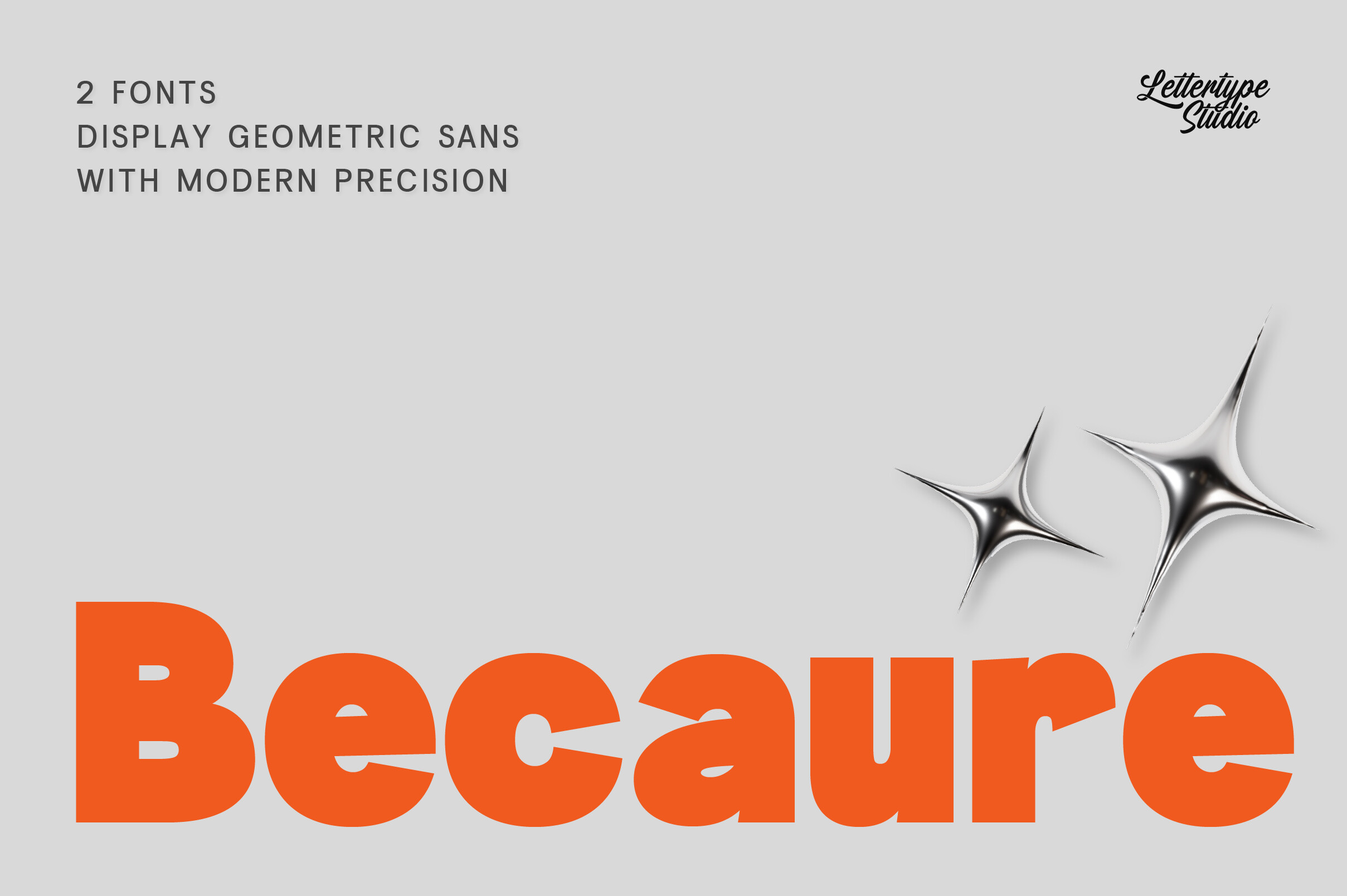 Becaure font preview, round geometric sans