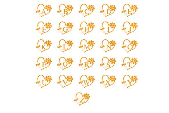 Bee Heart Frame Font - Preview 2