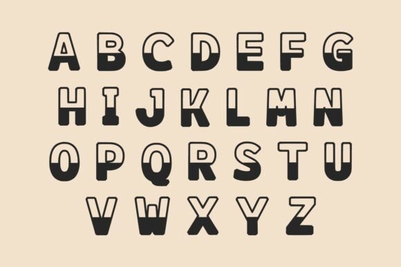 Black Retro Font - Preview 3