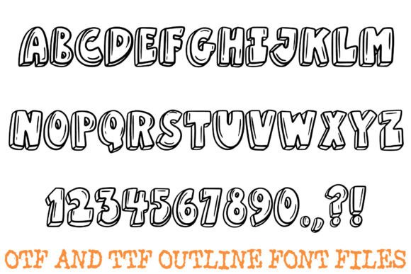 Bold 3d Bubble Font - Preview 1