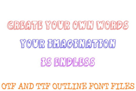 Bold 3d Bubble Font - Preview 2
