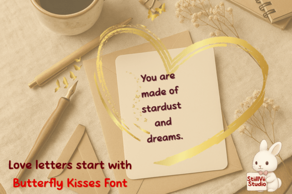 Butterfly Kisses Font - Preview 6