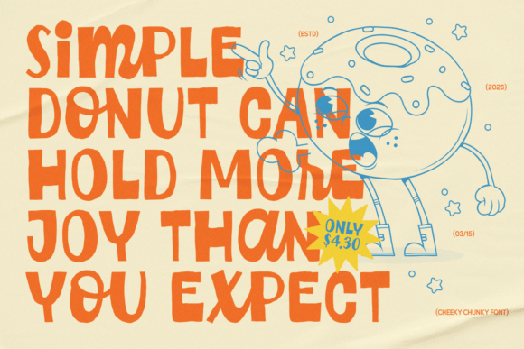 Cheeky Chunky Font - Preview 3