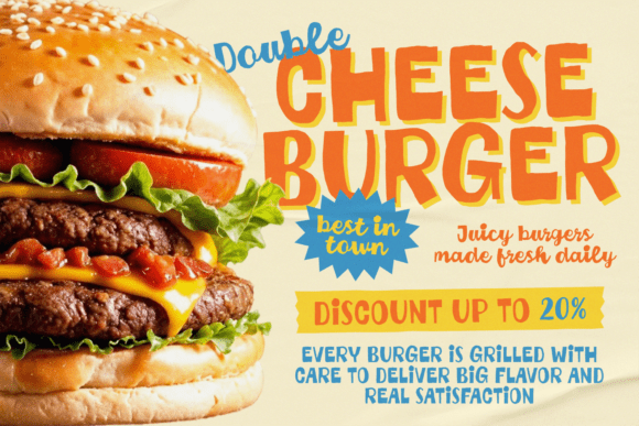 Cheeky Chunky Font - Preview 6