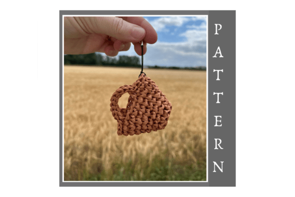 Crochet Mini Bag Charm Pattern PDF and Video - free crochet bag pattern