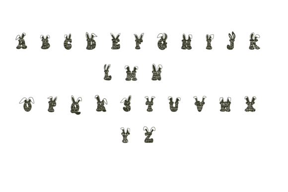 Cute Easter Bunny Font - Preview 2