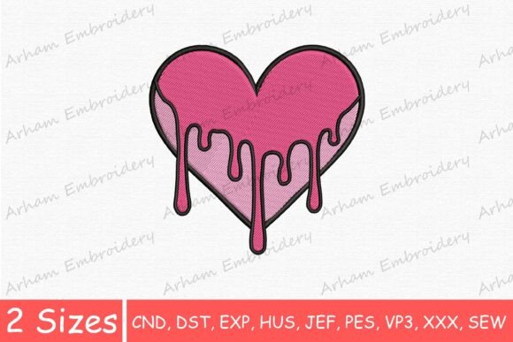 Cute Pink Dripping Heart