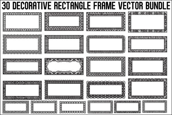 Decorative Rectangle Frame Bundle