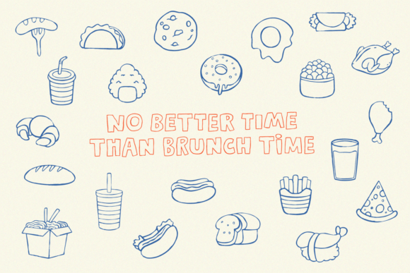 Foodie Story Font PNG with transparent background - Preview 1