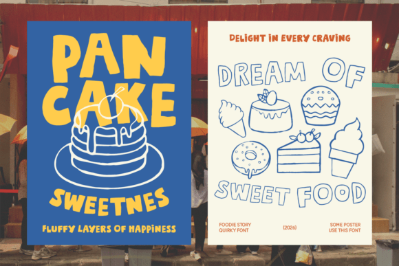 Foodie Story Font PNG with transparent background - Preview 2