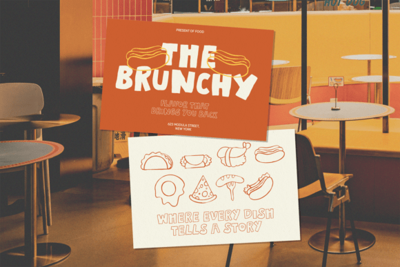 Foodie Story Font PNG with transparent background - Preview 4