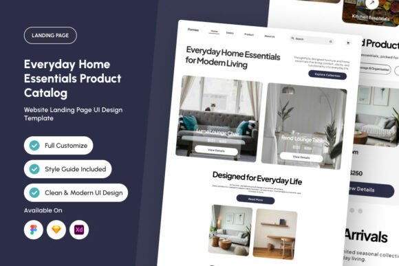 Formea Home Essentials Landing Page