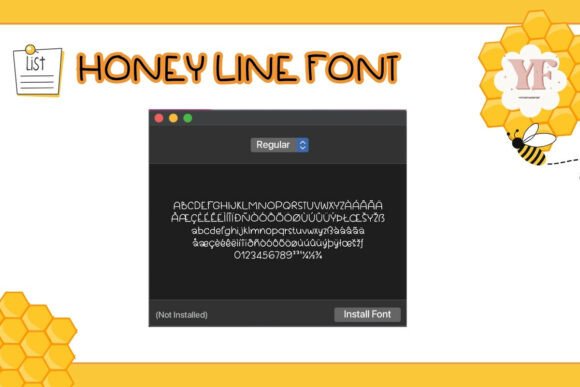 Honeyline Font - Preview 5