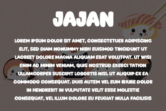 Jajan Font PNG with transparent background - Preview 2