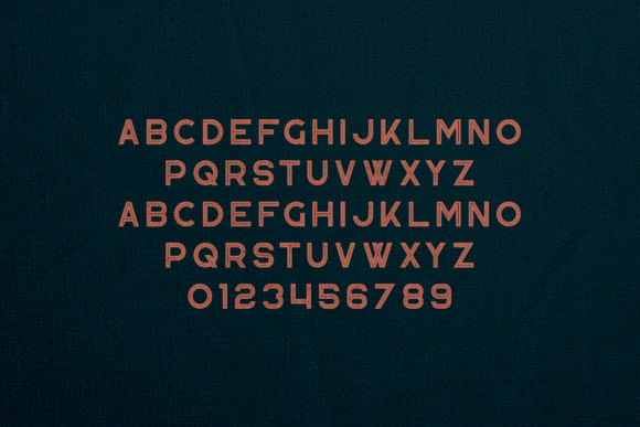 Kavo Inline Font PNG with transparent background - Preview 1