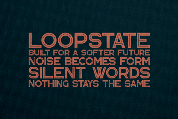 Kavo Inline Font PNG with transparent background - Preview 3