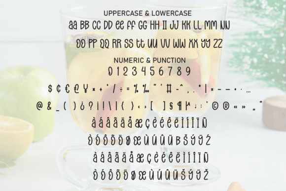 Lemonade Christmas Font PNG with transparent background - Preview 6