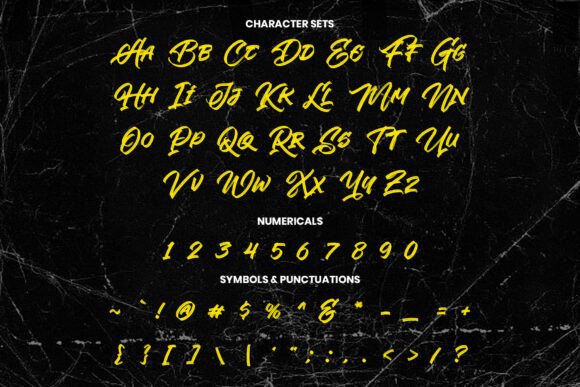 Letterpunk Font PNG with transparent background - Preview 1