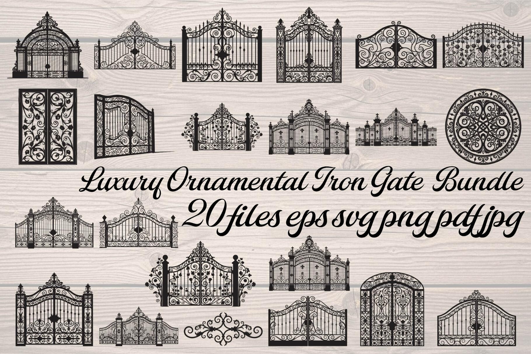 Luxury Ornamental Iron Gate Bundle